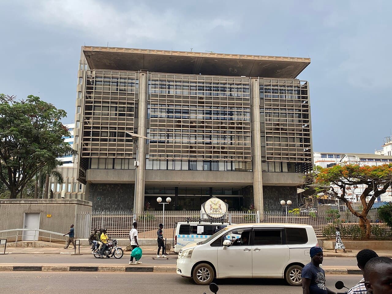 The Bank of Uganda building in Kampala